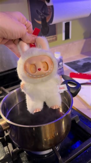 My Ursula Inspired Labubu is in the works and I’m so happy with the base! Stay tuned for the full transformation 🖤💜 @popmart_us @ritdye #ursula #labubu #labubuthemonsters #thelittlemermaid #customized #disneyvillan #diy #plush #plushie #fyp #foryou | Danisquishie