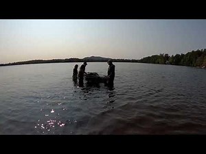 Setting fyke nets to inventory fish biodiversity in St. Regis.