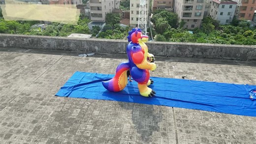 Inflatable Animal Cartoon Station Wolf-like Model, Inflatable Animal SPH Doll, Inflatable Adult Animal Doll