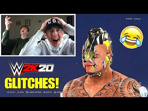 REACTING TO HILARIOUS WWE 2K20 GLITCHES!
