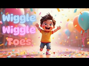 Wiggle Wiggle Toes 🦶 | Fun Kids Song & Cartoon for Toddlers