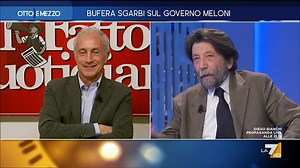 Dimissioni Sgarbi, la lucida analisi di Marco Travaglio e il botta e risposta con Massimo Cacciari Otto e Mezzo 02 febbraio 2024 | Italia Mattanza