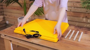 VIHOSE 20 x 20 Extra Large Brooder Heater for Chicks Brooder Heating Plate Pet and Poultry Warmer Warms up to 55 Chicks Adjustable Height and Livable Temperature 140 Fahrenheit