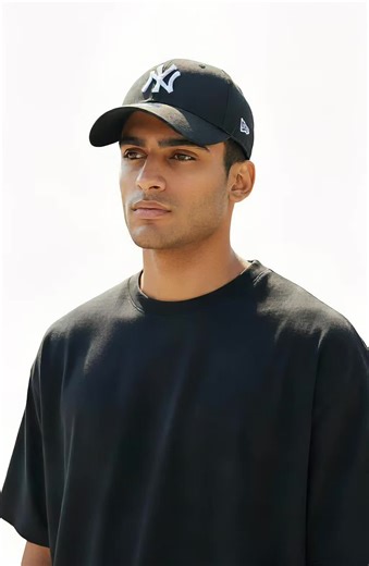 NY Yankees New Era 9Forty League Basic Black Baseball Cap #neweracap #newera #newyorkyankees #blackbaseballcap #neweramen