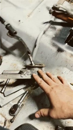 Cod cd009 shift shit shifter relocation works #fyp #nissan #lsswap #diy