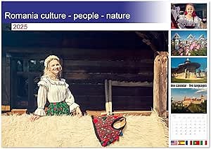 Romania culture - people - nature (Monthly Wall Calendar 2026 11.7" x 16.5" (open)), CALVENDO 14 Month Calendar