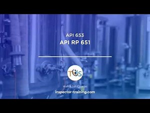 API 653 Storage Tank Inspector & Cathodic Protection
