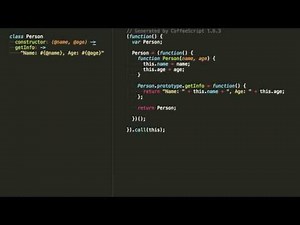 Курс по Coffeescript. Классы. 08
