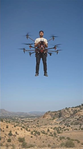 I Built an Iron Man Drone Suit 😳🚁 | Human Flying Machine #shorts