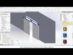 Sliding Door Mechanism in Solidworks