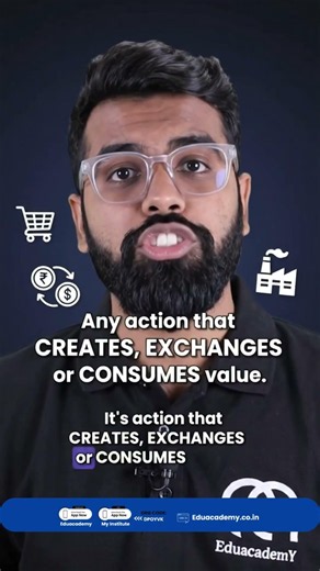 What is Economic Activity? 🤔 | Explained in 10 Seconds! #cbse2026 #class11commerce #commercestudents