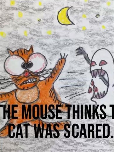 Cat vs Ghost?! But the Mouse Thinks He Was Just Scared… #shorts