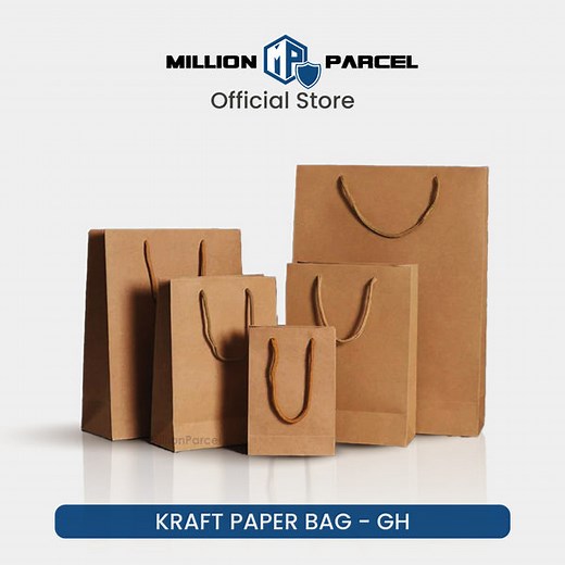 Black Rope Handle Brown Paper Bag | Gift Bag