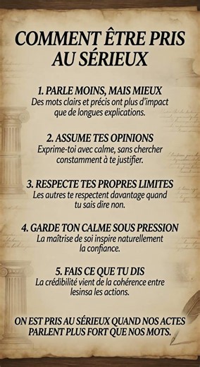 Comment Être Pris Au Sérieux #mindset #respect #confianceensoi #psychologie