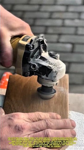 Smoothing Wood Using an Angle Grinder | Fast Wood Finishing Technique.
