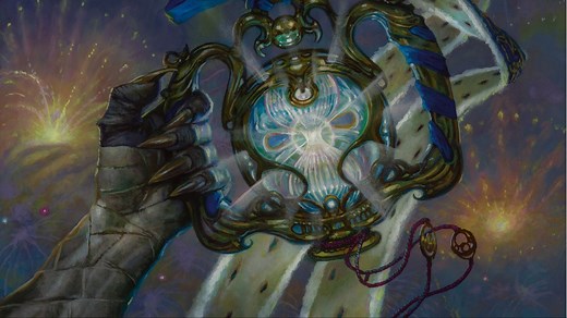 MTG Aetherdrift's "The Aetherspark" is a fascinating lore card and a portable planeswalker