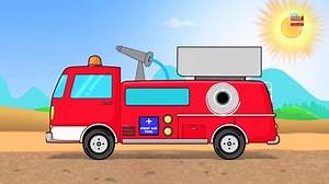 fire truck | heavy vehicles | compilation for kids