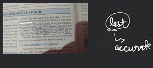 MEASUREMENT OF LENGTH MEASURING example, the least count of a m... | Filo