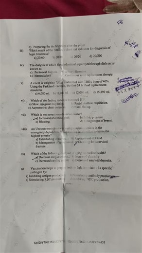 ruhs bsc nursing 4th semester main exam 2025 adult health nursing 2 paper