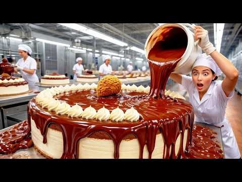 How Millions of Cakes Are Made in a Factory Automated Cake Factory Process