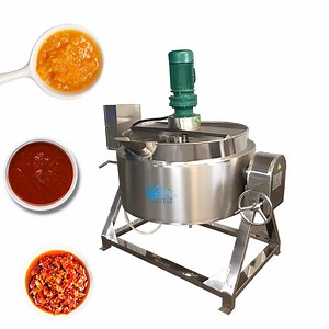 [Hot Item] 500 Liter Double Tilting Industrial Steam Electric Cooking Pot for Soup