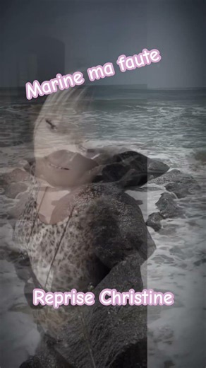 #christine reprise ma faute#marine #oleron #océan#love #cover #christine #chanson française