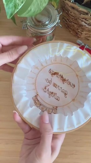 How to finish your embroidery hoop! #embroidery #embroiderytutorial #embroider #embroideryhoop #crystalball