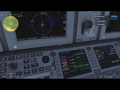 MSFS2024 PS5 CJ4 RNAV approach and landing into Annece France in the French Alps