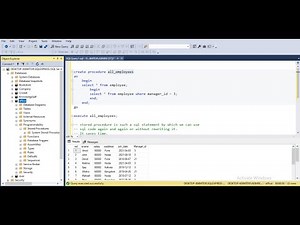 SQL Server interview questions. 4) Stored Procedure in SQL Server.