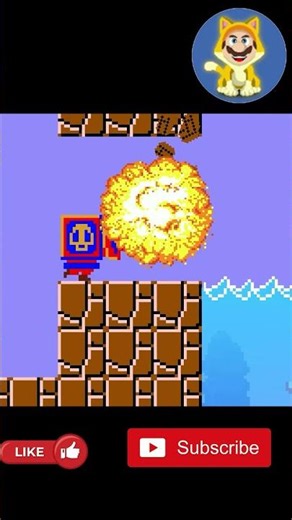 Mario become Bullet Bill Blaster