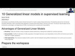 10 Generalized linear models for supervised learning