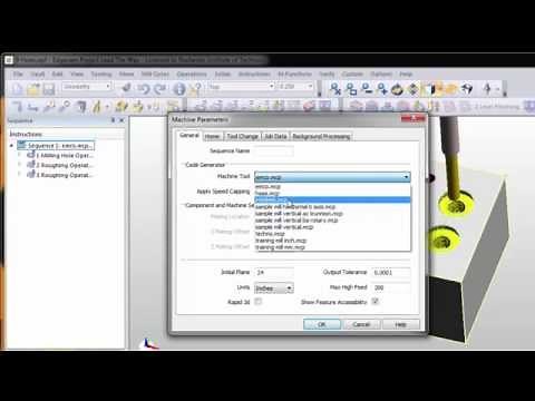 Changing the Post Processor in EdgeCAM