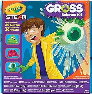 Crayola Gross Science Kit for Kids, Educational Toy, Gift for Kids, 8, 9, 10, 11