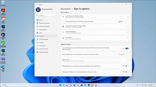 Sign-in Options in Windows 11 - Instructions - TeachUcomp, Inc.