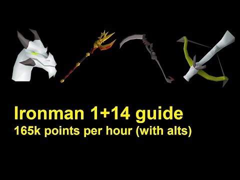 OSRS: Ironman 1+14 guide (165k+ points per hour)
