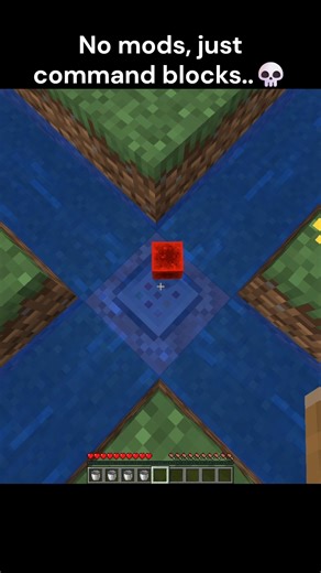 No mods, just command blocks.. 💀 #minecraft #shorts