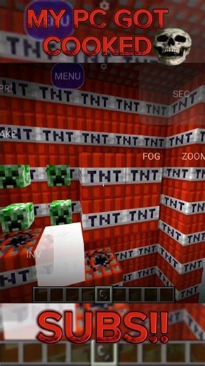 My PC got cooked☠️💀 #minecraft, #funny, #memes.