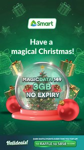 18 reactions | Turn every scroll into a holiday win with Smart Holideals!  Enjoy UNLI 5G + nonstop 4G data + UNLI calls and texts for only ₱115 for 3 days, plus raffle points for a chance to win cash prizes!  Load now and text RAFFLE to 5858 to join! Download the Smart App: https://smrt.ph/SmartApp.FB | Smart Communications, Inc. | Facebook