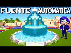 ⛲CÓMO HACER UNA FUENTE DE AGUA AUTOMÁTICA EN MINECRAFT🧜‍♀️FUENTE DE LAS SIRENAS