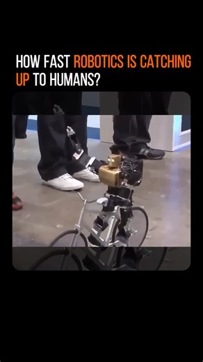 Artificial Intelligence | Automation | Robotics on Instagram: "Seeing a robot ride a bicycle feels like watching the future balance on two wheels. This new machine moves with surprising control, and it keeps its balance just like a person would. It turns the pedals on its own, it steers by reading its surroundings, and it reacts fast when it starts to lean. The robot uses sensors that watch the ground and measure every small motion. It adjusts its center of gravity in real time, which helps it s