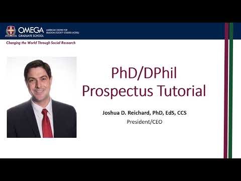 OGS PhD/DPhil Prospectus Tutorial