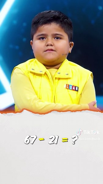 Luan, o Gênio da Matemática no Programa do Luciano Huck