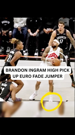 Brandon Ingram is such an UNDERRATED scorer! For a player of his size, he is so smooth with the rock in his hands and can use his elite footwork, touch, and handle to wherever he wants on the court. Just watch how he catches the ball in the right corner, and sees the defender sprinting towards him to close out, so he stays low attacking the middle of the floor. Once he gets to the free throw line area and the defender cuts him off to the basket he does a slow turn out dribble while standing upri