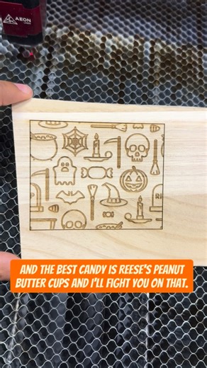 Kimani Van Strayhorn on Instagram: "Candy corn people go sit in the corner, for everyone else what’s your favorite Halloween Candy?? #aeonlaser #c02laser #laser"