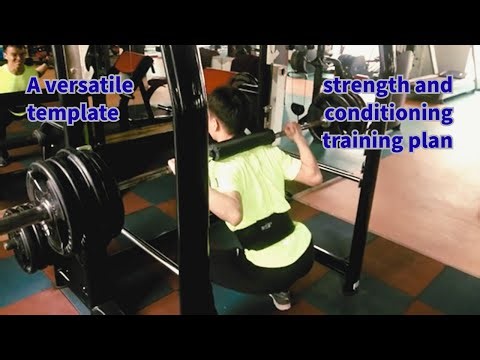 Professional Four-Session Weekly Strength and Conditioning Plan Template