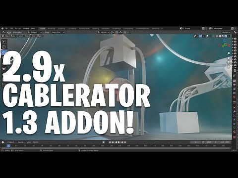 Blender 2.9x - Cablerator Addon - 1.3