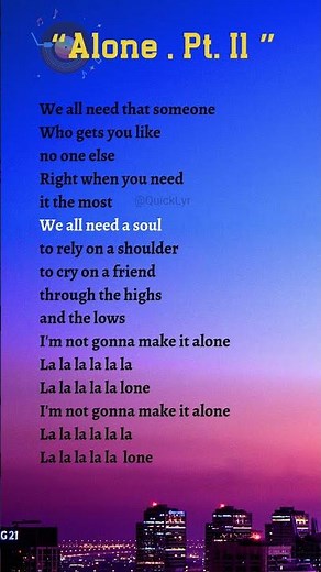 Alone. Pt.II - Alan Walker lyrics #alanwalker #alone #lyric