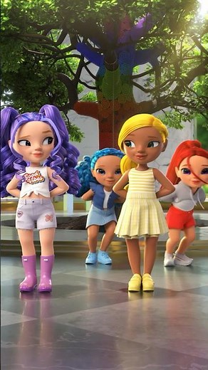 Dance with the Littles! 👯‍♀️🌈 | Rainbow High #shorts