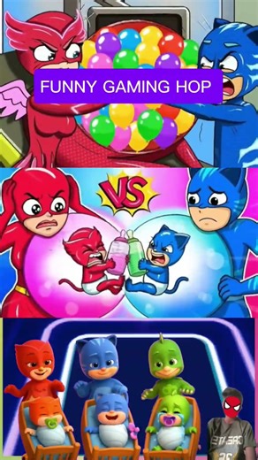 pj mask _ gekko🆚owlette🆚cat boy 🆚 sonic funny animation story coffin dance cover tiles hop edm rush