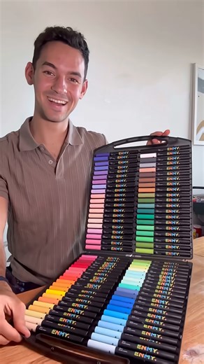 Testing acrylic paint markers for creative art projects